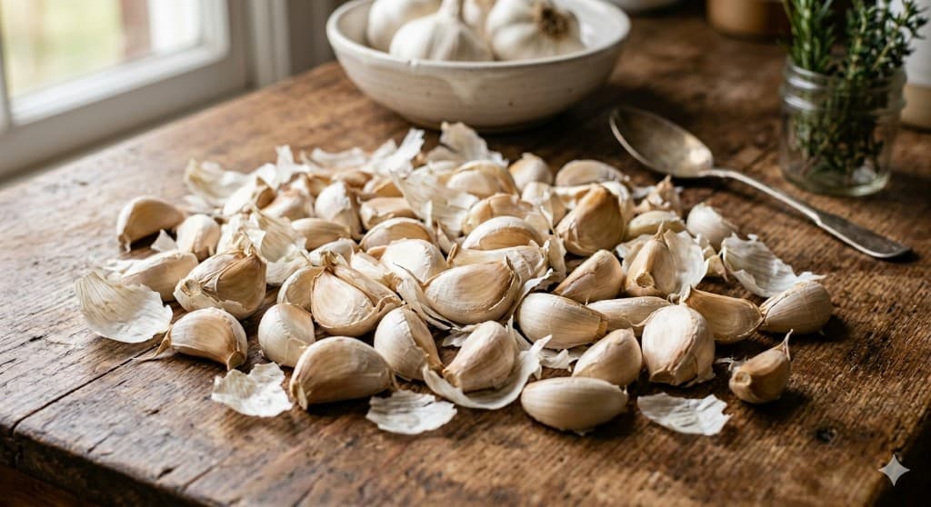 Unpeeled Garlic Cloves